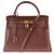 Hermès Superb Hermes Kelly 28 back to Courchevel Cocoa leather shoulder strap, gold plated hardware Brown  ref.145134