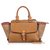 Burberry Brown House Check Harcourt Satchel Multiple colors Beige Leather Cloth Cloth  ref.145138