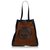 Grand sac cabas en daim ophtalmique brun de Gucci Suede Cuir Cuir vernis Marron Noir  ref.145139
