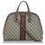 Gucci Brown Medium GG Supreme Web Ophidia Multiple colors Beige Leather Cloth Cloth  ref.145140