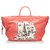 Louis Vuitton Pink Monogram Nouvelle Vague Beach Bag Silk Plastic Cloth Resin  ref.145146