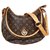 Louis Vuitton Handbags Brown Cloth  ref.145167