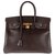 Hermès HERMES BIRKIN 35 leather Courchevel Coffee color, gold plated hardware, In very good shape ! Brown  ref.145175