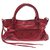 Balenciaga Vintage Handtasche Rot Leder  ref.145189