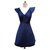 Halston Heritage Dresses Navy blue Silk Cotton  ref.145218