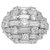 Bague dôme Van Cleef & Arpels en platine et diamants.  ref.145245
