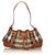 Burberry Brown Plaid Jacquard Shoulder Bag Multiple colors Leather Cloth  ref.145282