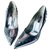 Dolce & Gabbana Dolce & gabanna shoes Silvery Grey Leather  ref.145337