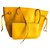 Neverfull Louis Vuitton bag Yellow Leather  ref.145480