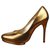 French Connection Golden pumps Leather  ref.145496