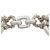 Bracelet Hermès "Douarnenez 127" en argent.  ref.145504