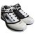 New Balance Sneakers Black White Leather Cloth  ref.145562