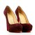 Christian Louboutin Pumps Dark red Leather  ref.145593
