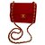 Timeless Chanel clássico Vermelho Algodão Lã  ref.145669