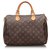 Louis Vuitton Brown Monogram Speedy 30 Leather Cloth  ref.145797