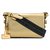 Off White Gold Metallic Mini Binder Clip Bag Golden Polyester Cloth  ref.145821