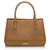 Burberry Brown Leather Handbag Beige  ref.145828