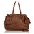Prada Brown Leather Bow Satchel  ref.145841