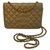 Wallet On Chain Chanel WOC Golden Leather  ref.145898