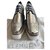 Stella Mc Cartney Nouvelles chaussures à lacets Cuir vernis Argenté  ref.145939
