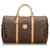 Céline Celine Brown Macadam Duffle Bag Beige Dark brown Leather Plastic  ref.146051