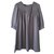 Sessun Dresses Silvery Grey Silk  ref.146191
