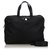 Prada Black Nylon Business Bag Leather Cloth  ref.146227