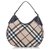 Burberry Brown Nova Check Canvas Hobo Bag Multiple colors Beige Leather Patent leather Cloth Cloth  ref.146241