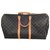 Louis Vuitton keepall 50 Dark brown Leather  ref.146262