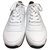Hermès sneakers Toile Blanc Orange  ref.146312