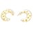Chanel GOLDEN CC HOOPS Dourado Metal Plástico  ref.146387