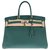 Hermès HERMES BIRKIN 35 Malachite green Togo leather, PHW, 2017,  full set!  ref.146569