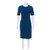 Diane Von Furstenberg Clean Lee robe bleu ardoise Viscose Elasthane Polyamide  ref.146642