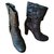 Autre Marque sand 9068 heeled ankle boots Dark brown Leather  ref.146787