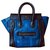 Beautiful and rare Céline Luggage two-tone bag in blue Python Navy blue Exotic leather  ref.146951