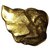 Yves Saint Laurent Brosche Golden Metall  ref.146959