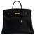 Hermès HERMES BIRKIN 40 black box leather  ref.146962