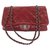 Timeless Chanel classical Red Dark red Leather  ref.146988