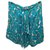 Jupe asymétrique Milly of New York Soie Blanc Turquoise  ref.146998