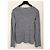Top de lino gris melange T By Alexander Wang - vista 2