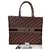 Dior Tote buchen Bordeaux Baumwolle  ref.147135