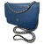 Wallet On Chain Chanel WOC Blue Leather  ref.147221