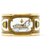 Hermès LARGE APARAT EXTRA LARGE TS Nero Bianco D'oro Metallo  ref.147365