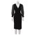 Diane Von Furstenberg O Neil vestido de lã Preto Seda  ref.147397