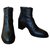 Autre Marque pallenere B2361 black leather heeled ankle boots 37  ref.147490