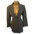 Jigsaw Skirt suit Grey Wool  ref.147493