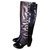 Chanel boots Cuir vernis Cuir d'agneau Noir  ref.147494