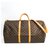 Louis Vuitton Brown Monogram Keepall Bandouliere 60 Leather Cloth  ref.147522
