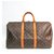 Louis Vuitton Keepall Monogram Brown 50 Cuir Toile Marron  ref.147523