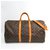 Louis Vuitton Brown Monogram Keepall Bandouliere 55 Leather Cloth  ref.147538